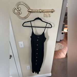 Express black ribbed dress size medium new without tags